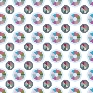 Geometrik süslemeli vektör deseni. Kusursuz tasarım dokusu.