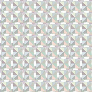 farklı geometrik şekillere sahip soyut, pürüzsüz desensiz vektör çizimi