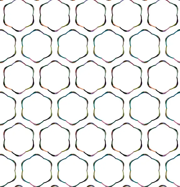 Geometrik Süslemeli Vektör Deseni Kusursuz Tasarım Dokusu — Stok Vektör