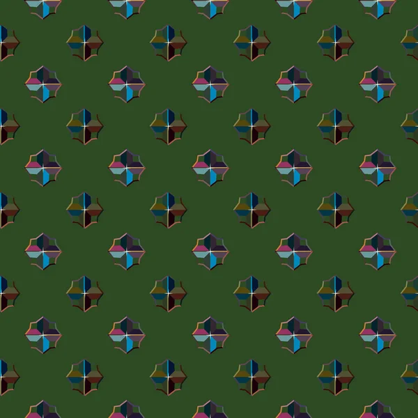 Seamless Backdrop Geometric Pattern Fabric Design — 스톡 벡터