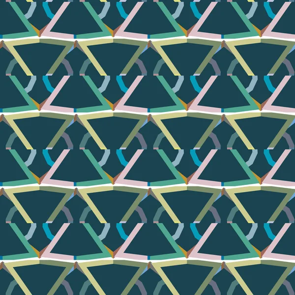 幾何学的装飾ベクトルパターン シームレスなデザイン — ストックベクタ