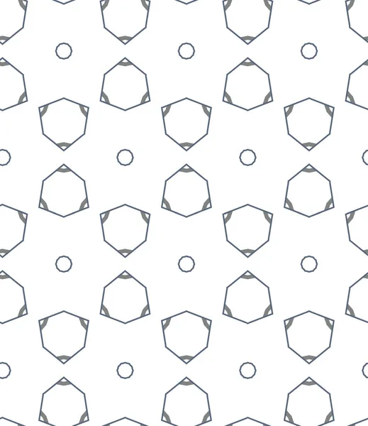 幾何学的形状の異なるシームレスなパターンベクトル図 — ストックベクタ