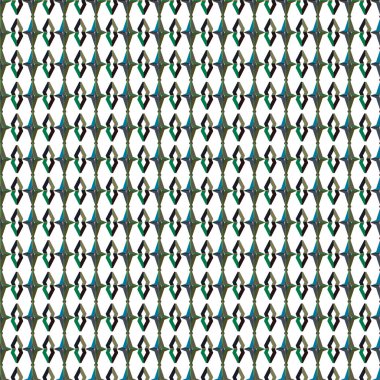 Geometrik süslemeli vektör deseni. Kusursuz tasarım dokusu.