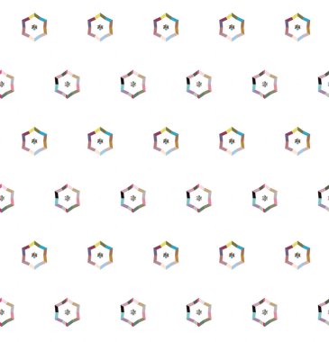 Modern geometrik vektör tasarımı, kusursuz desen çizimi