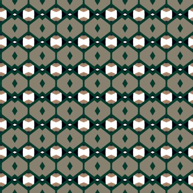 Geometrik süslemeli vektör deseni. Kusursuz tasarım dokusu.