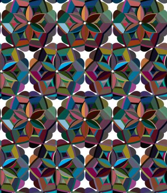 geometrik şekil tasarımlı kusursuz desen