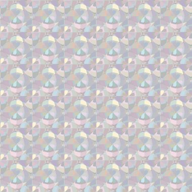 geometrik elementlerle kusursuz arkaplan, vektör illüstrasyonu 