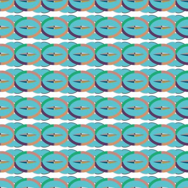 Soyut geometrik dikişsiz desen. Duvar kağıtları, arkaplan, yüzey dokuları için vektör çizimi 