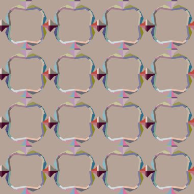 geometrik elementlerle kusursuz arkaplan, vektör illüstrasyonu 