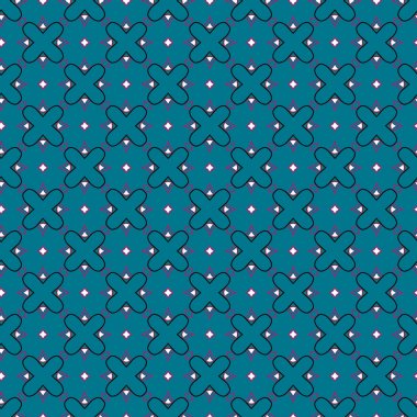 Geometrik süslemeli vektör deseni. Kusursuz tasarım dokusu.