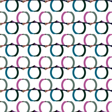 Geometrik süslemeli vektör deseni. Kusursuz tasarım dokusu.