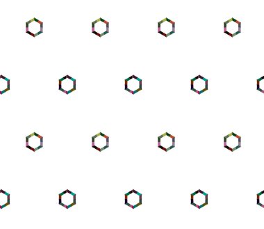 geometrik şekil tasarımlı kusursuz desen