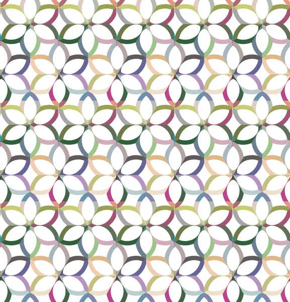 Abstract Seamless Pattern Vector Illustration Different Geometric Shapes — Stock Vector