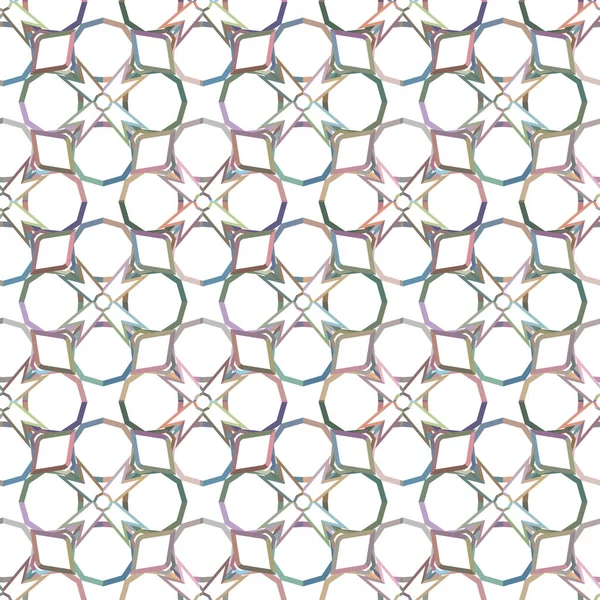 Tileable Background Geometric Elements Fabric Design — Stock vektor