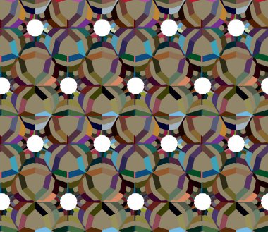 Modern geometrik vektör tasarımı, kusursuz desen çizimi