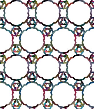 geometrik şekil tasarımlı kusursuz desen