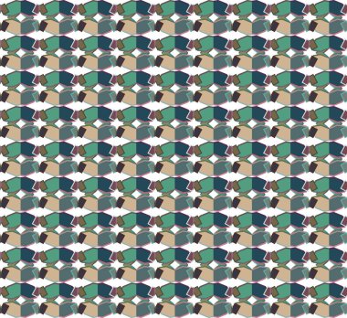 Geometrik süslemeli vektör deseni. Kusursuz tasarım dokusu.