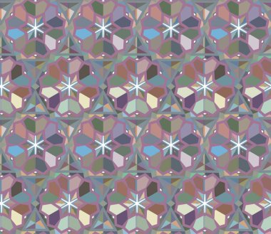 Modern geometrik vektör tasarımı, kusursuz desen çizimi