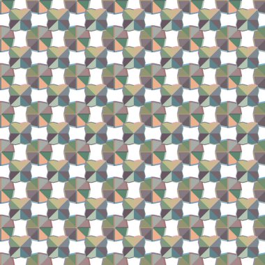 farklı geometrik şekillere sahip soyut, pürüzsüz desensiz vektör çizimi