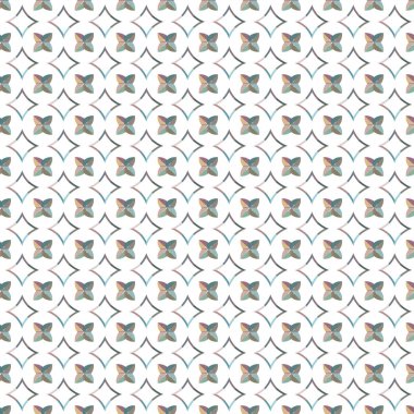 geometrik elementlerle kusursuz arkaplan, vektör illüstrasyonu 