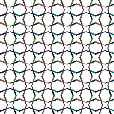 Soyut geometrik dikişsiz desen. Duvar kağıtları, arkaplan, yüzey dokuları için vektör çizimi 