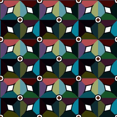 geometrik şekil tasarımlı kusursuz desen