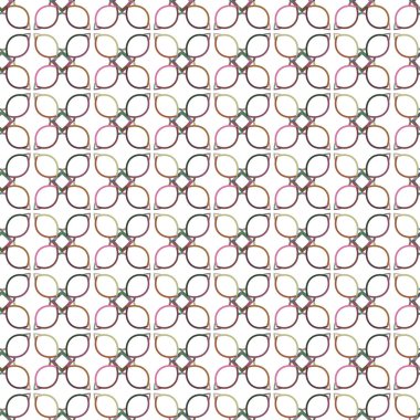 Geometrik süslemeli vektör deseni. Kusursuz tasarım dokusu. 