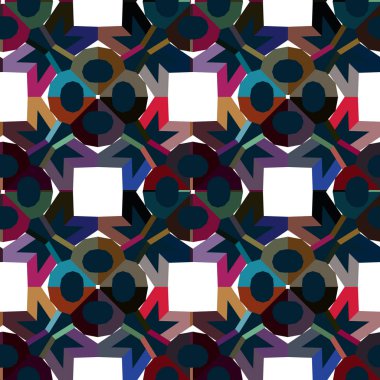 geometrik şekil tasarımlı kusursuz desen