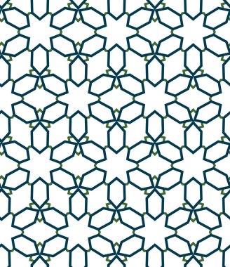 Farklı geometrik şekillere sahip kusursuz desensiz vektör çizimi