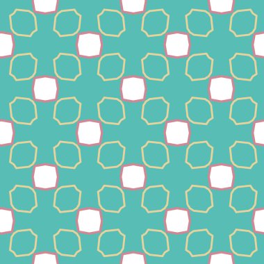 Geometrik süslemeli vektör deseni. Kusursuz tasarım dokusu.