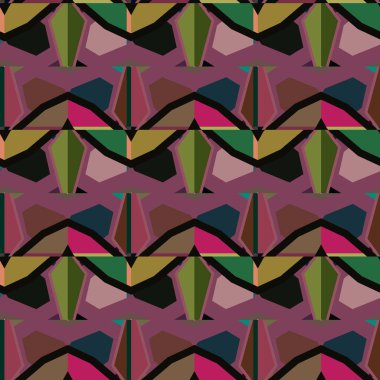 Soyut geometrik şablonun vektör çizimi