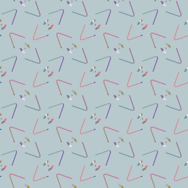 Modern geometrik vektör tasarımı, kusursuz desen çizimi