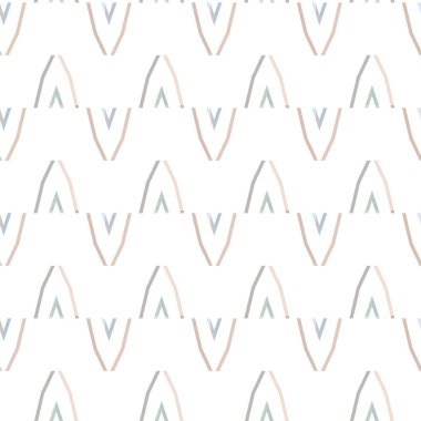 Geometrik süslemeli vektör deseni. Kusursuz tasarım dokusu.