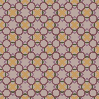 Geometrik süslemeli vektör deseni. Kusursuz tasarım dokusu.