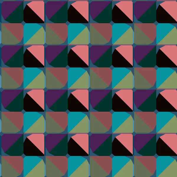 Naadloos Patroon Met Geometrische Vorm — Stockvector