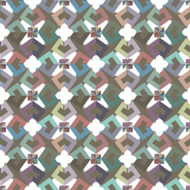 geometrik şekil tasarımlı kusursuz desen