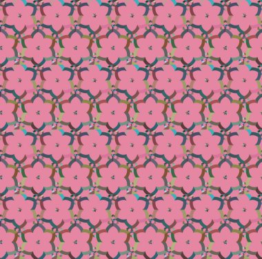 vector seamless pattern with cute hand drawn