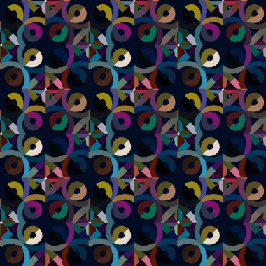 Geometrik süslemeli vektör deseni. Kusursuz tasarım dokusu.