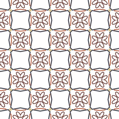 geometrik elementlerle kusursuz arkaplan, vektör illüstrasyonu 