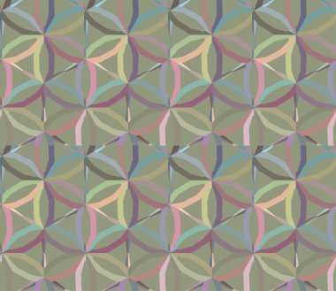 Geometrik süslemeli vektör deseni. Kusursuz tasarım dokusu.