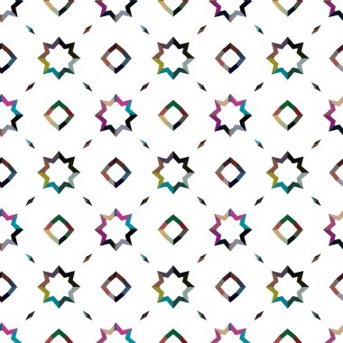 Kusursuz Vektör Deseni. Geometrik Süsleme Biçiminde Arkaplan DokusuName.