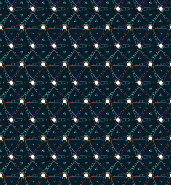 Geometrik süslemeli vektör deseni. Kusursuz tasarım dokusu.