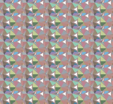 farklı geometrik şekillere sahip soyut, pürüzsüz desensiz vektör çizimi