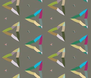 geometrik şekil tasarımlı kusursuz desen