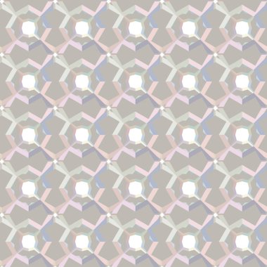 Soyut geometrik dikişsiz desen. Duvar kağıtları, arkaplanlar, yüzey dokuları için vektör çizimi 