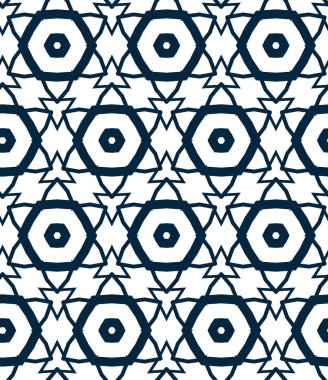 Soyut geometrik şekilli kusursuz desen