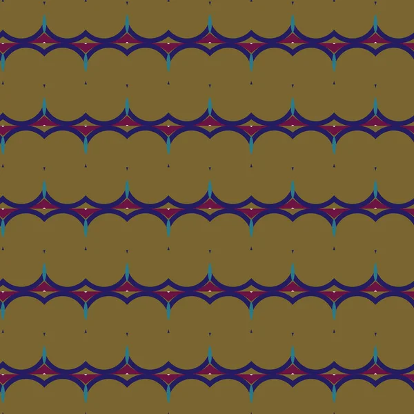 Geometrik Süslemeli Vektör Deseni Kusursuz Tasarım Dokusu — Stok Vektör