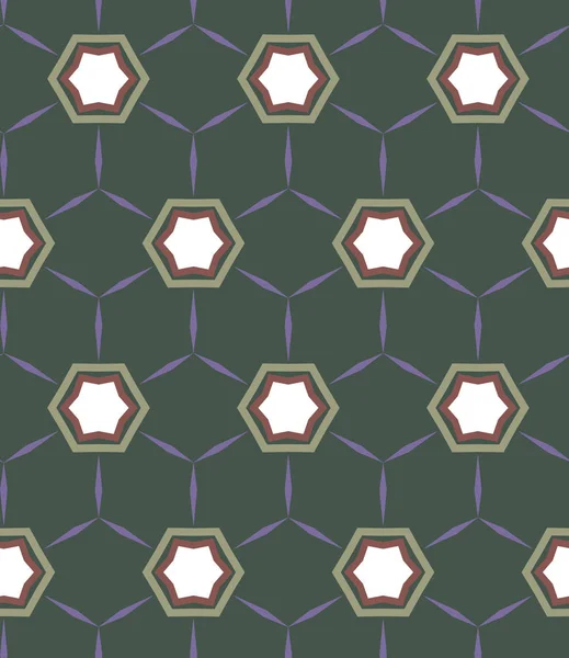 Patrón Vectorial Ornamental Geométrico Diseño Sin Costuras — Archivo Imágenes Vectoriales