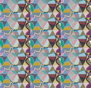Geometrik süslemeli vektör deseni. Kusursuz tasarım dokusu.
