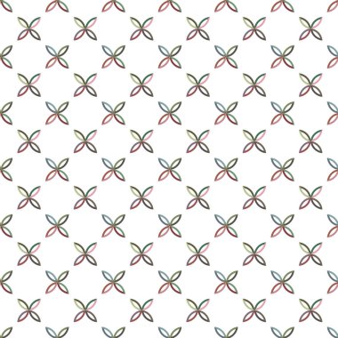 farklı geometrik şekillere sahip vektörsüz desen